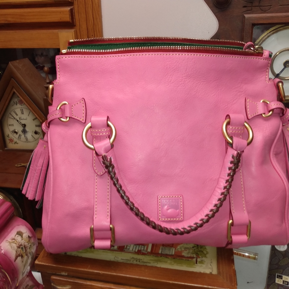 Dooney and Bourke rare pink satcel